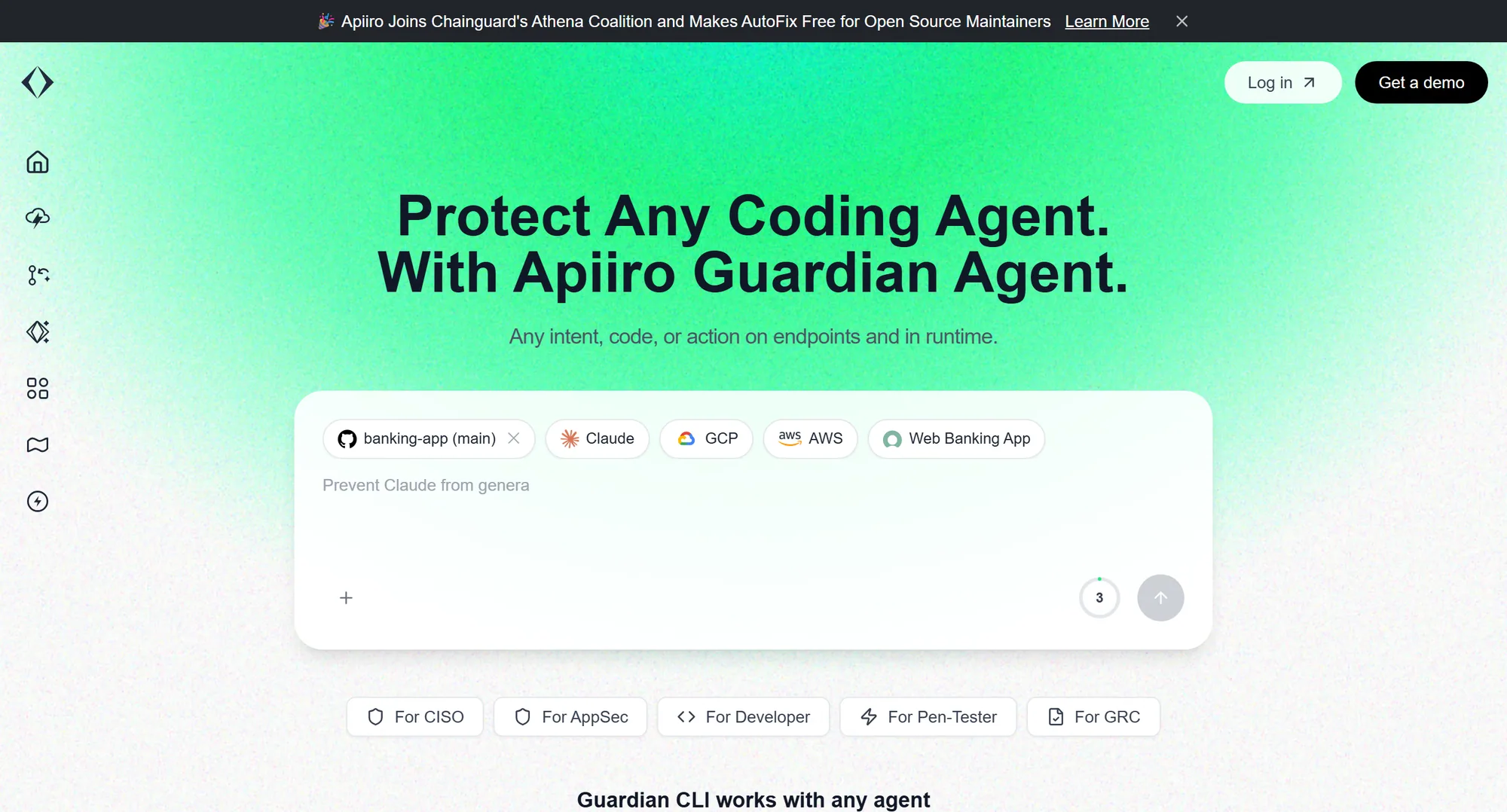 The Apiiro homepage