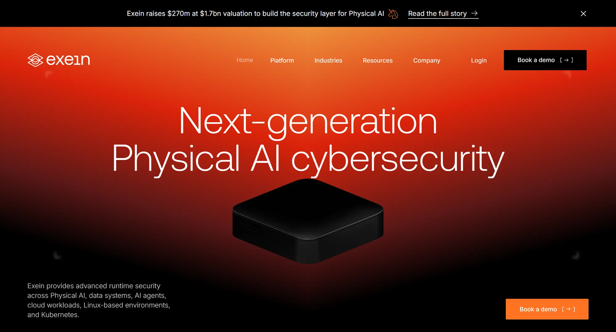 The Exein homepage