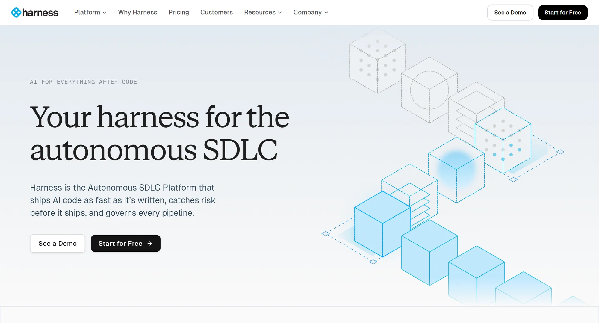 The Harness homepage