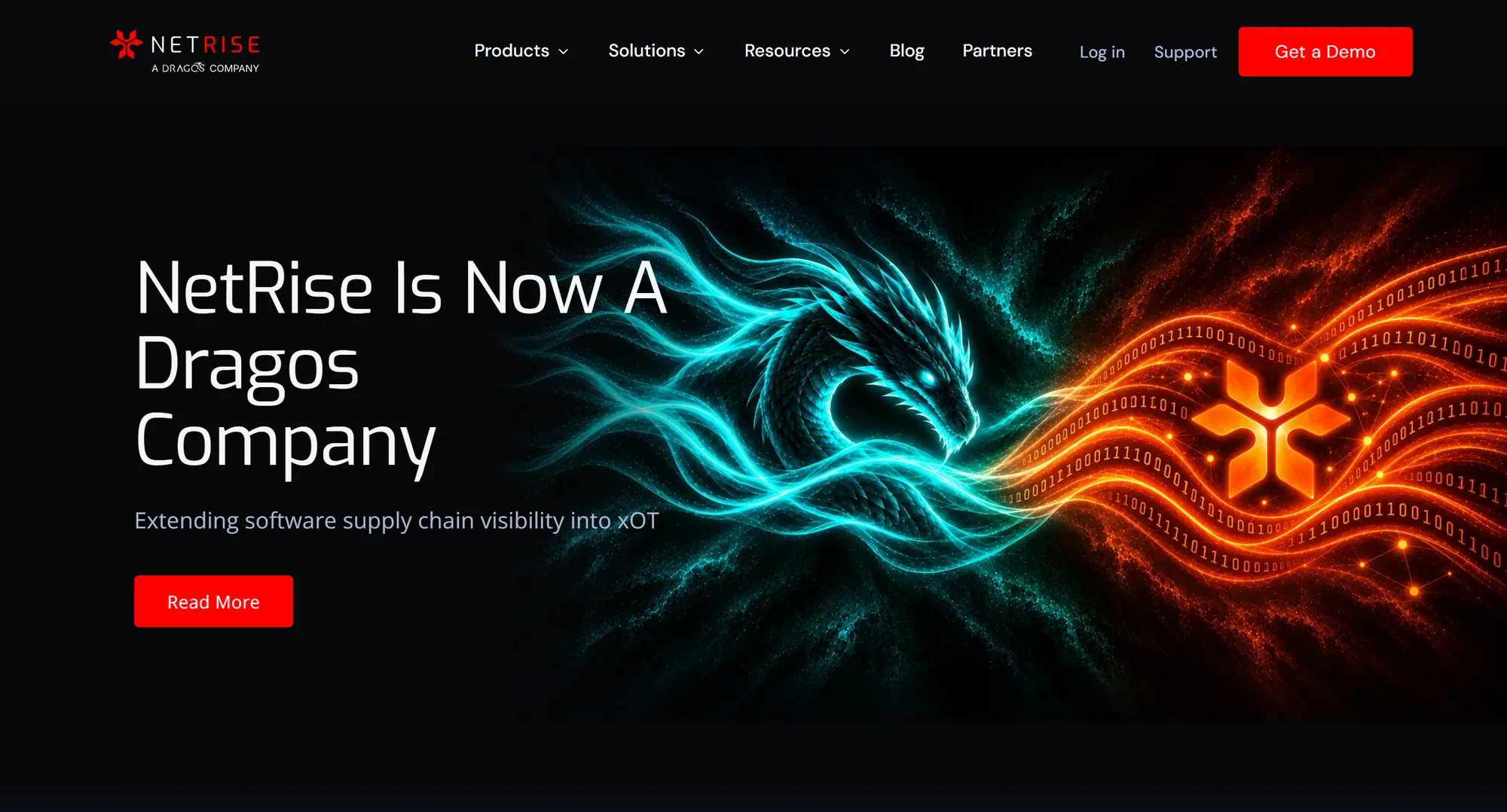 The NetRise homepage