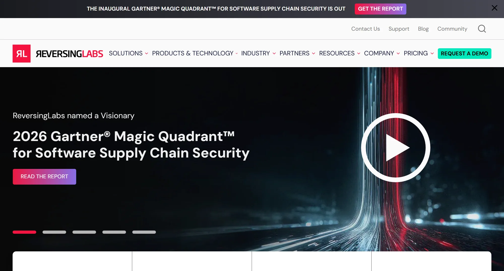 The ReversingLabs homepage