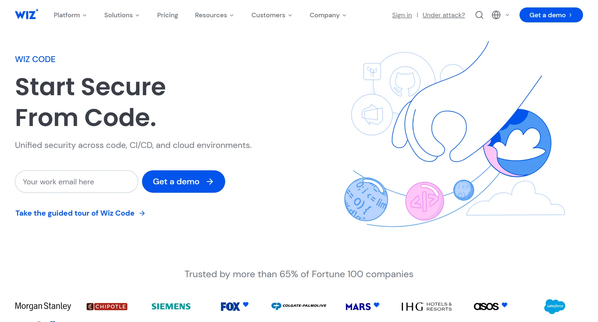 The Wiz Code homepage